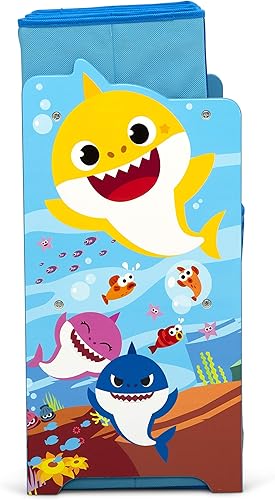 Miniatura 13 de Delta Children - Escritorio con silla y compartimento de almacenamiento + Organizador de juguetes para 6 contenedores con diseño de tiburón bebé