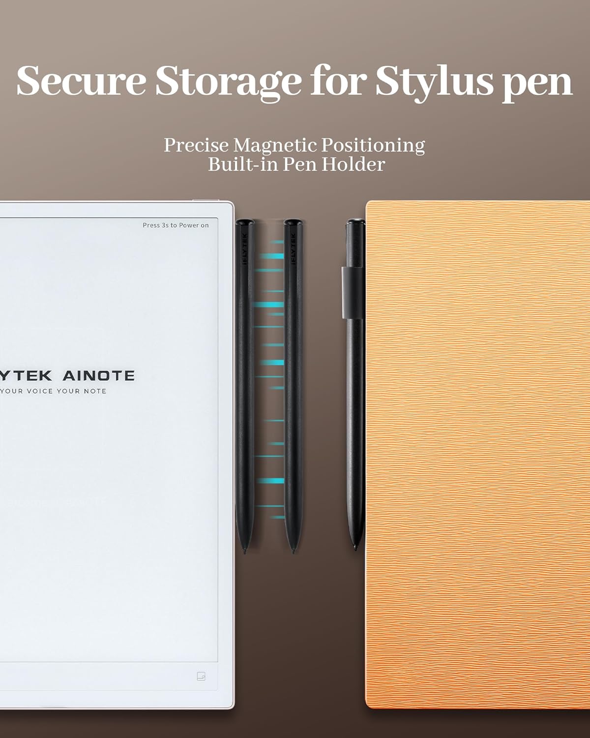 iFLYTEK AINOTE 2 Protective Folio Case, for Note-Taking Tablet 10.65", Premium PU Leather, Slim& Lightweight, Durable Cover for Digital Notebook, Water and Dustproof, Sunrise