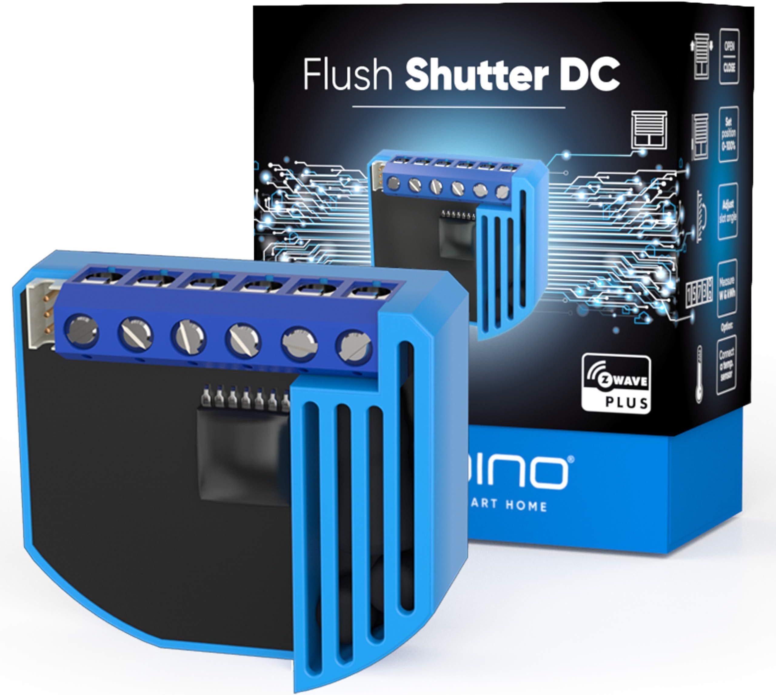 Qubino ZMNHOD1 Flush Shutter DC Z-Wave Module for Smart Home