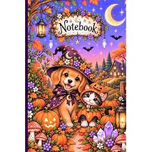 Little Paws & Pumpkin Magic A 6"x9" Creative Notebook for Kids with Cute Halloween Details on Every Page