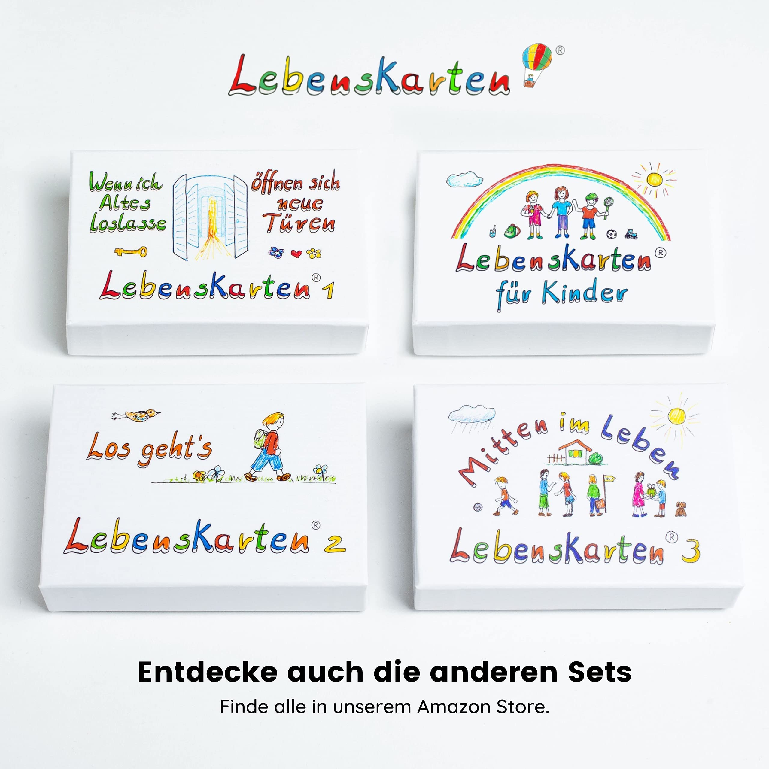 Lebenskarten Serie 1" Das Original" (72 Karten + Begleitheft) – Affirmationskarten, Coaching Karten für Selbstwert, inneres Kind & Krisenbewältigung – Achtsamkeitskarten als Geschenk für Frauen