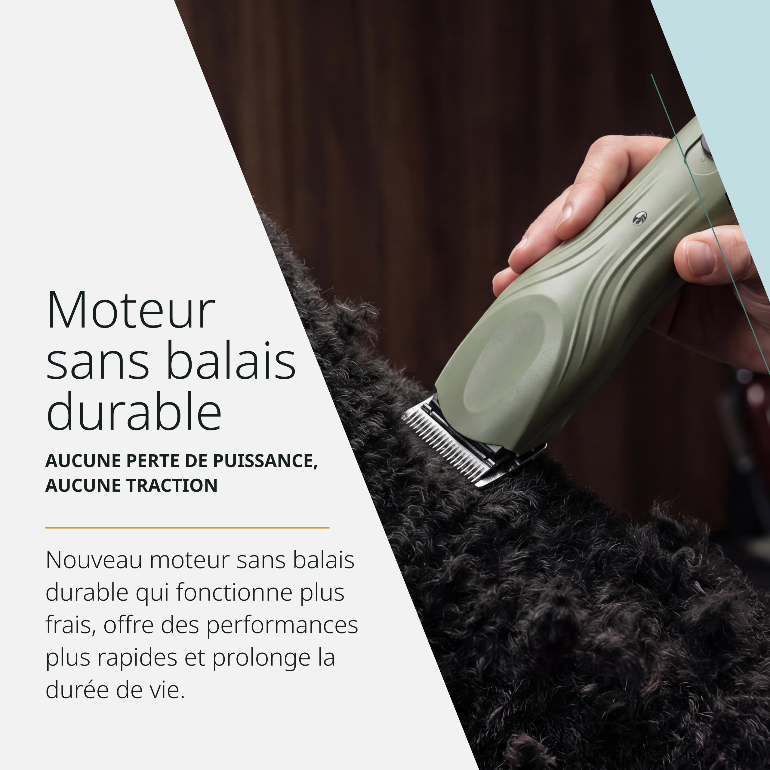 Wahl KMC+ Tondeuse pour Animaux - Moteur Sans Brosse, Boîtier Texturé, Réglages à Double Vitesse, Utilisation Cordon/Autonome - Autonomie de 120 Minutes