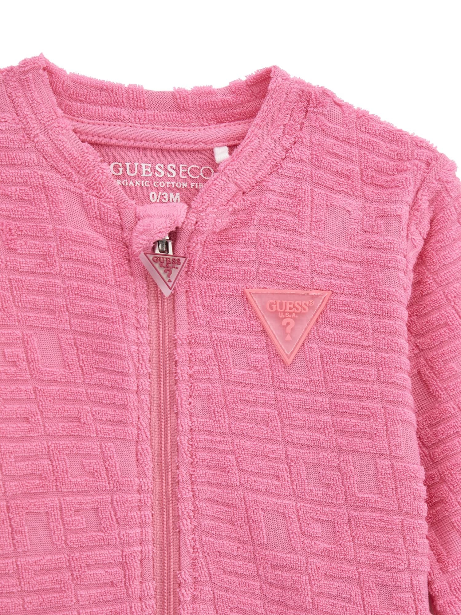 GUESS Bambina Eco Jacquared Felpa, Body a Maniche Lunghe e Pantaloni