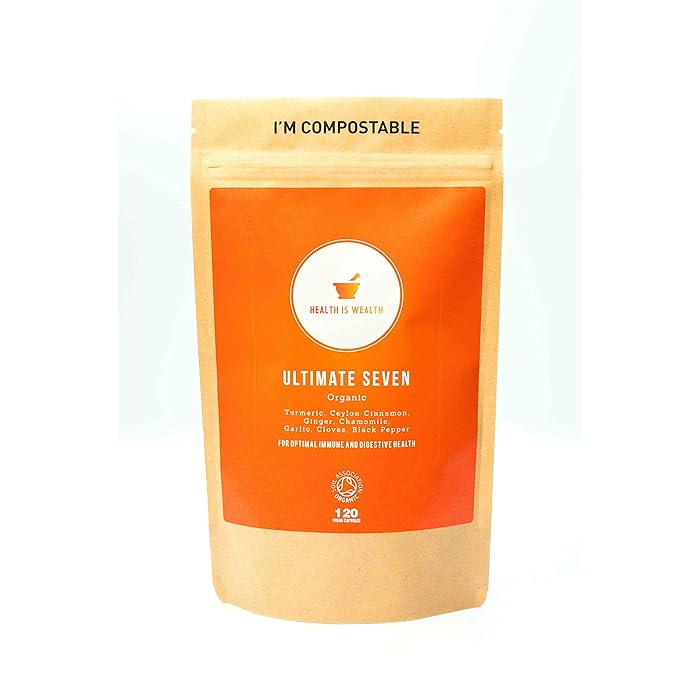 Buy Organic IBS Relief 120 Natural Capsules Contains 7 Medicinal