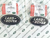 Vista 2 de Land Rover Insignias Ovaladas Negras SOBRE Plata - Nuevas Piezas Originales DAG500160 + DAH500330