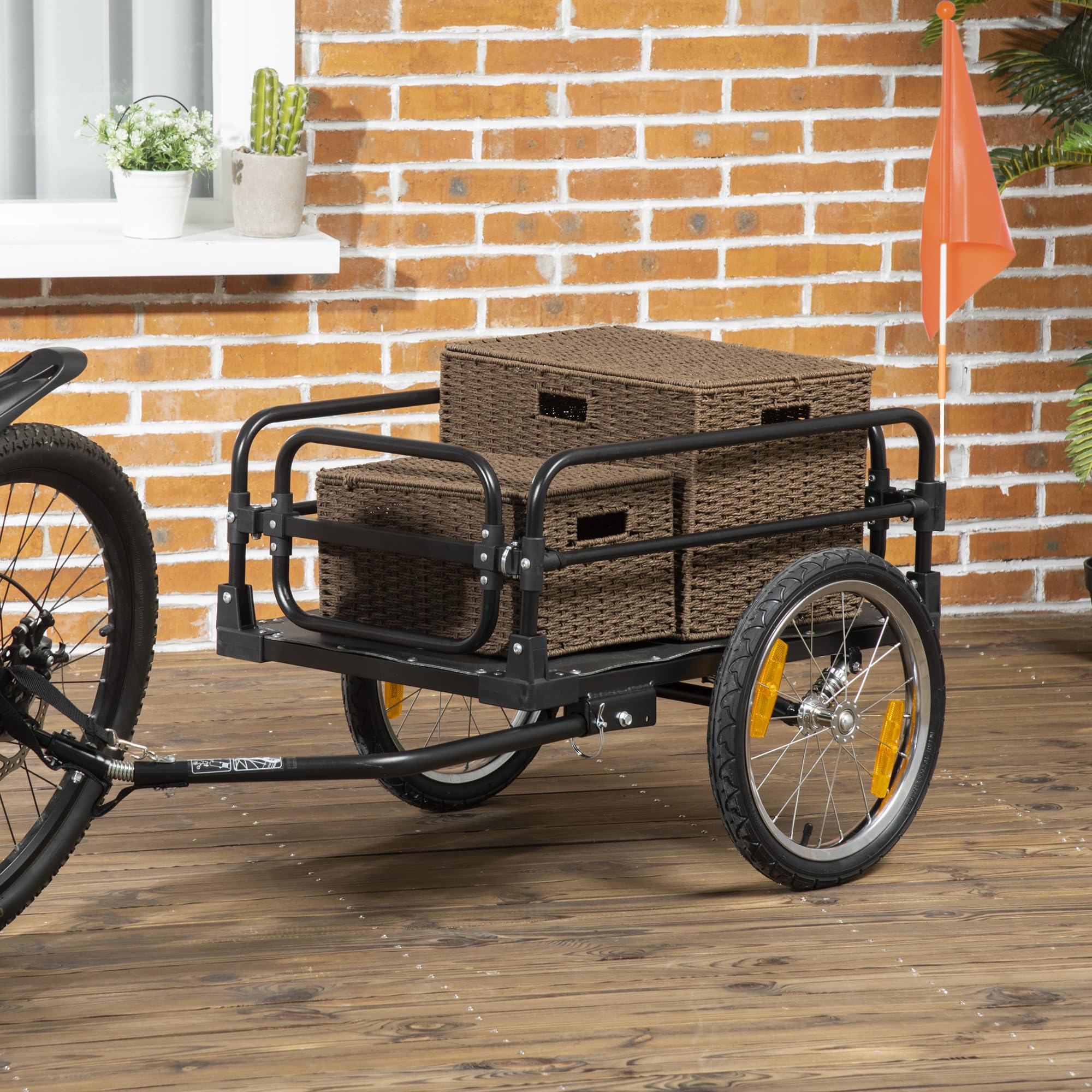 fahrradanhänger 16 zoll HOMCOM Klappbarer 16