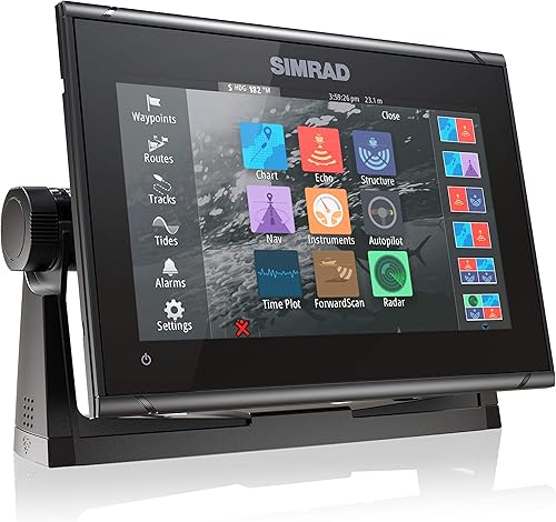 Simrad GO9 XSE - Gráfico de 9 pulgadas (sin transductor) con tarjeta de gráfico C-MAP Discover