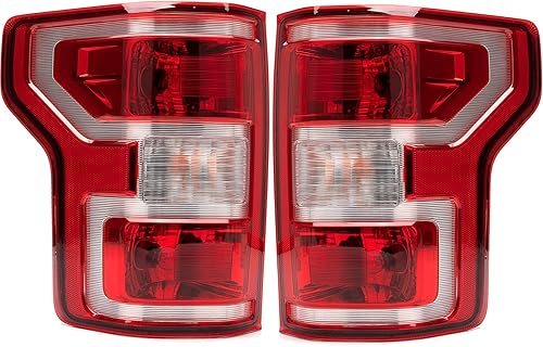 Miniatura 12 de Carcasa de luz trasera compatible con lámparas de freno traseras del lado del conductor y del pasajero de Ford F150 F-150 2004-2008