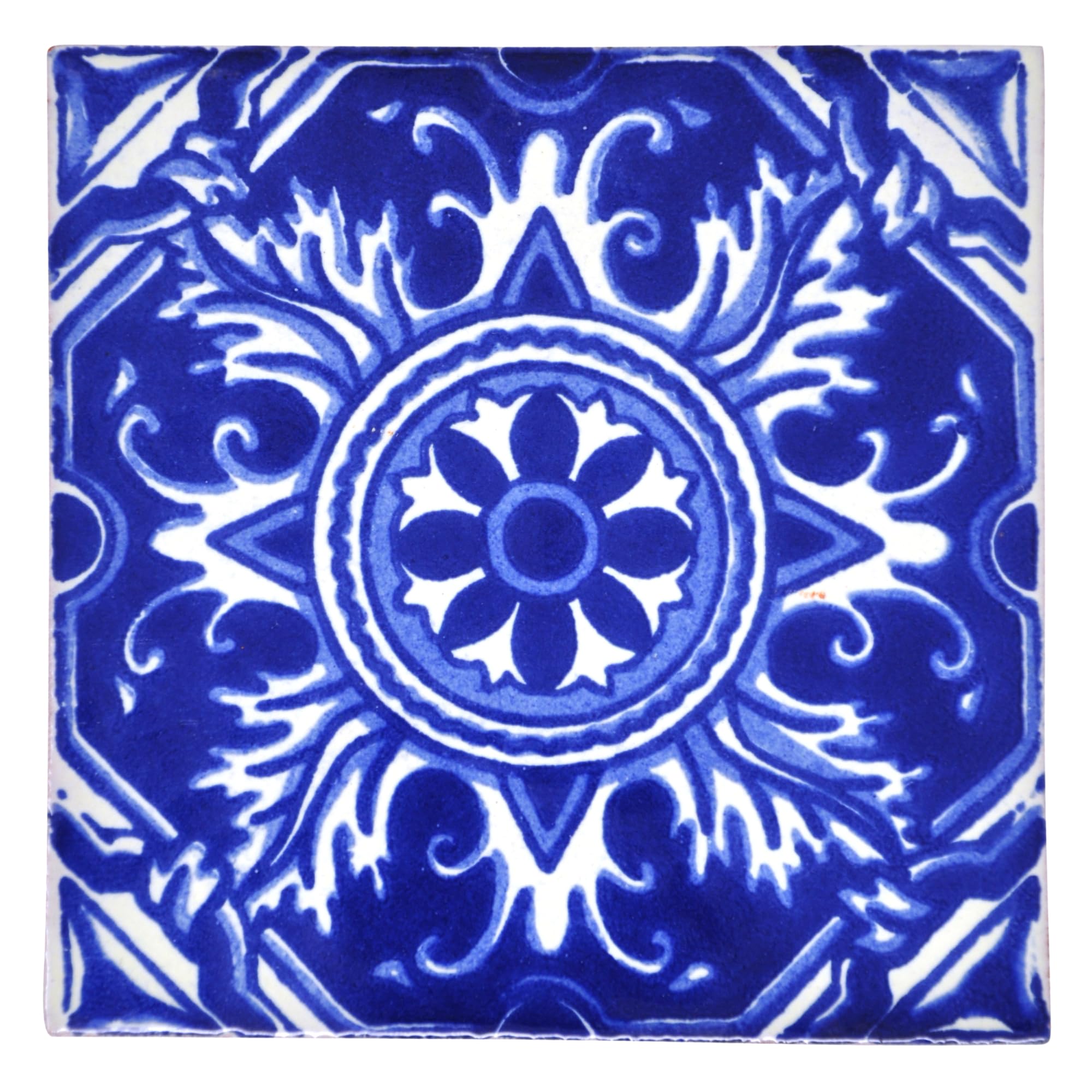 Tumia LAC Azulejos Mexicanos Artesanales de Talavera de 10.5cm