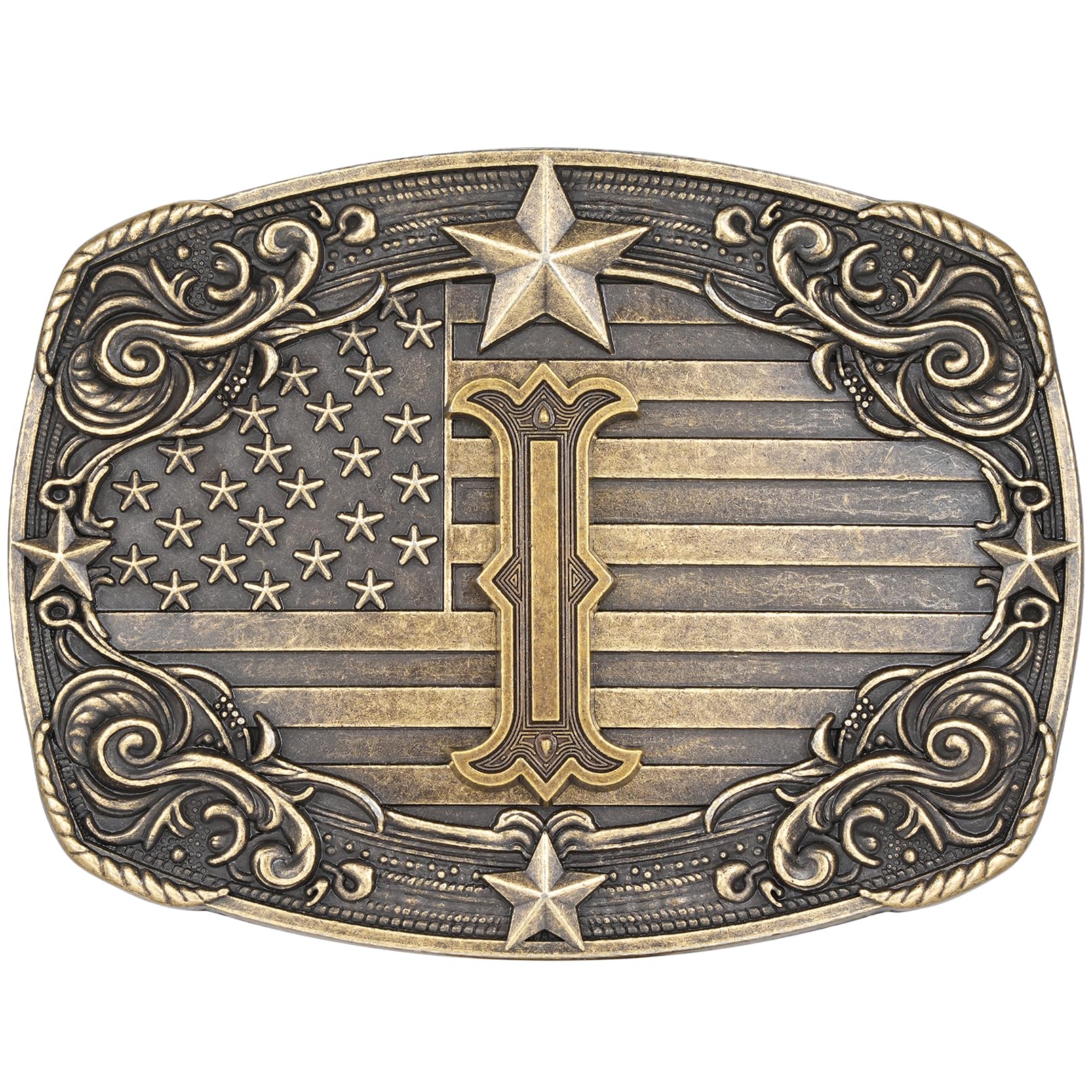 Western Belt Buckle for Men Women Initial Letter A to Z Cowboy Belt Buckle Texas Buckle hebillas vaqueras para hombre