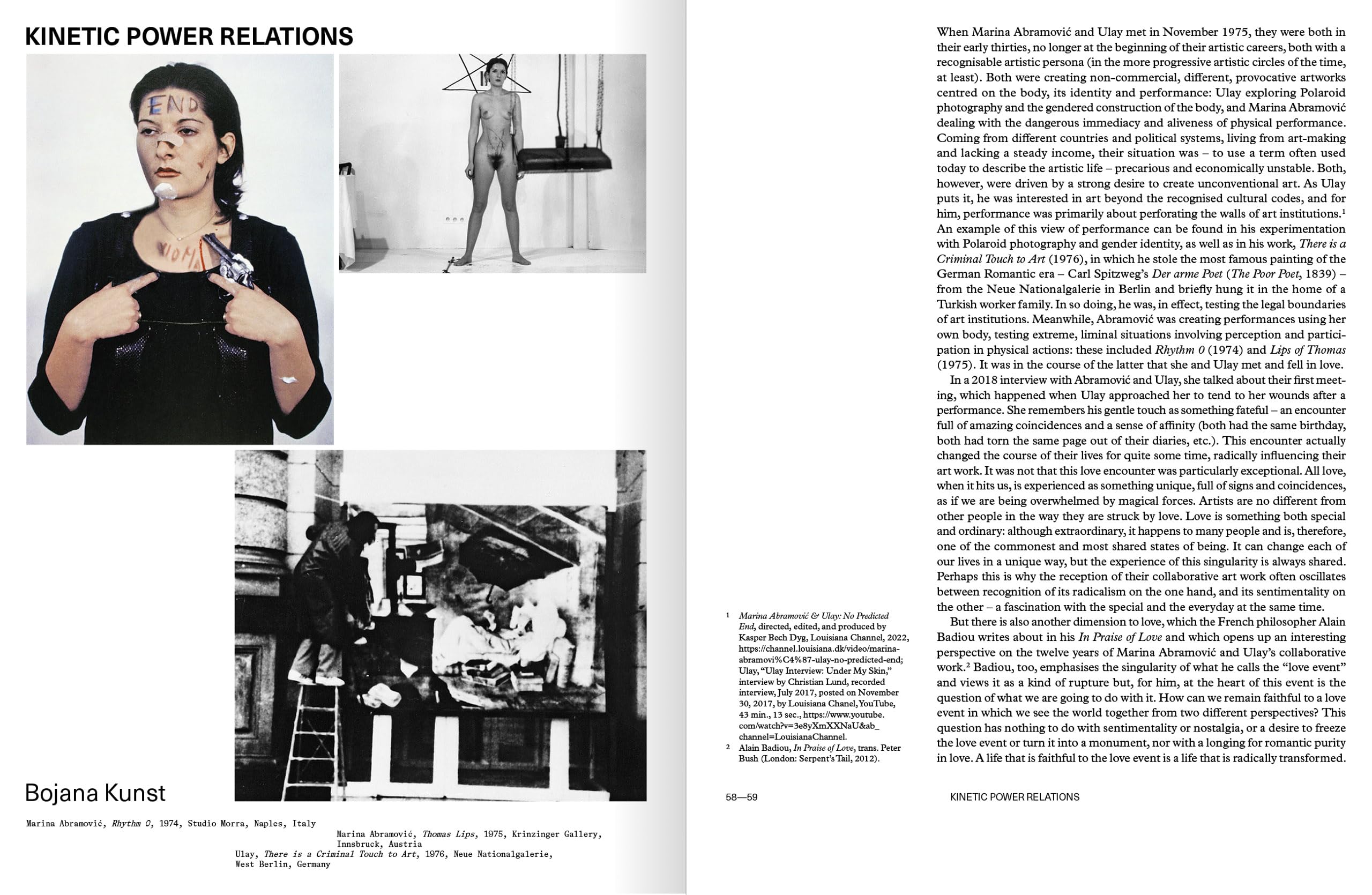 ART VITAL, 12 Years of Ulay / Marina Abramovic /anglais