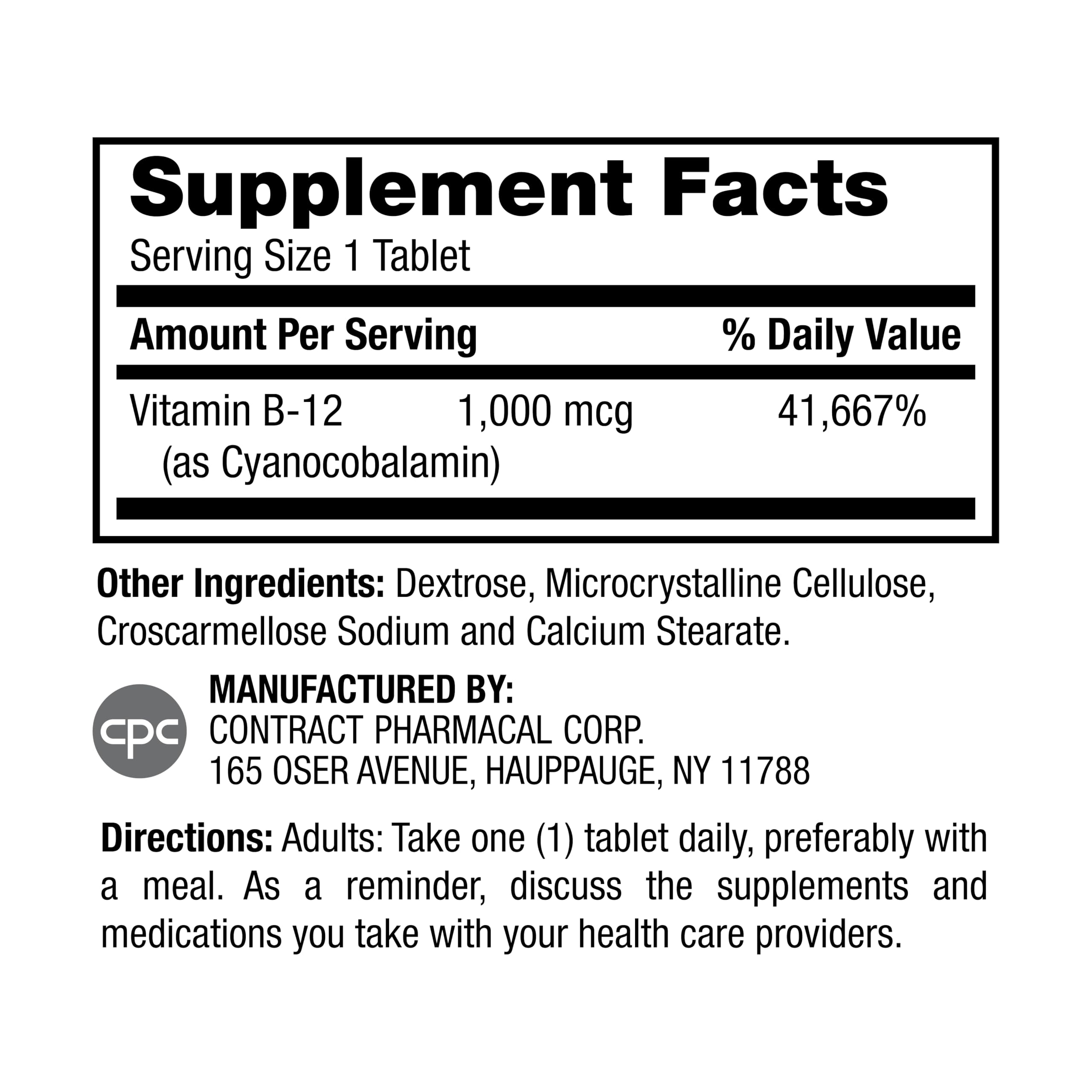 Vitamin B12 1000mcg Energy Support 400 Tablets — Amazon image 2