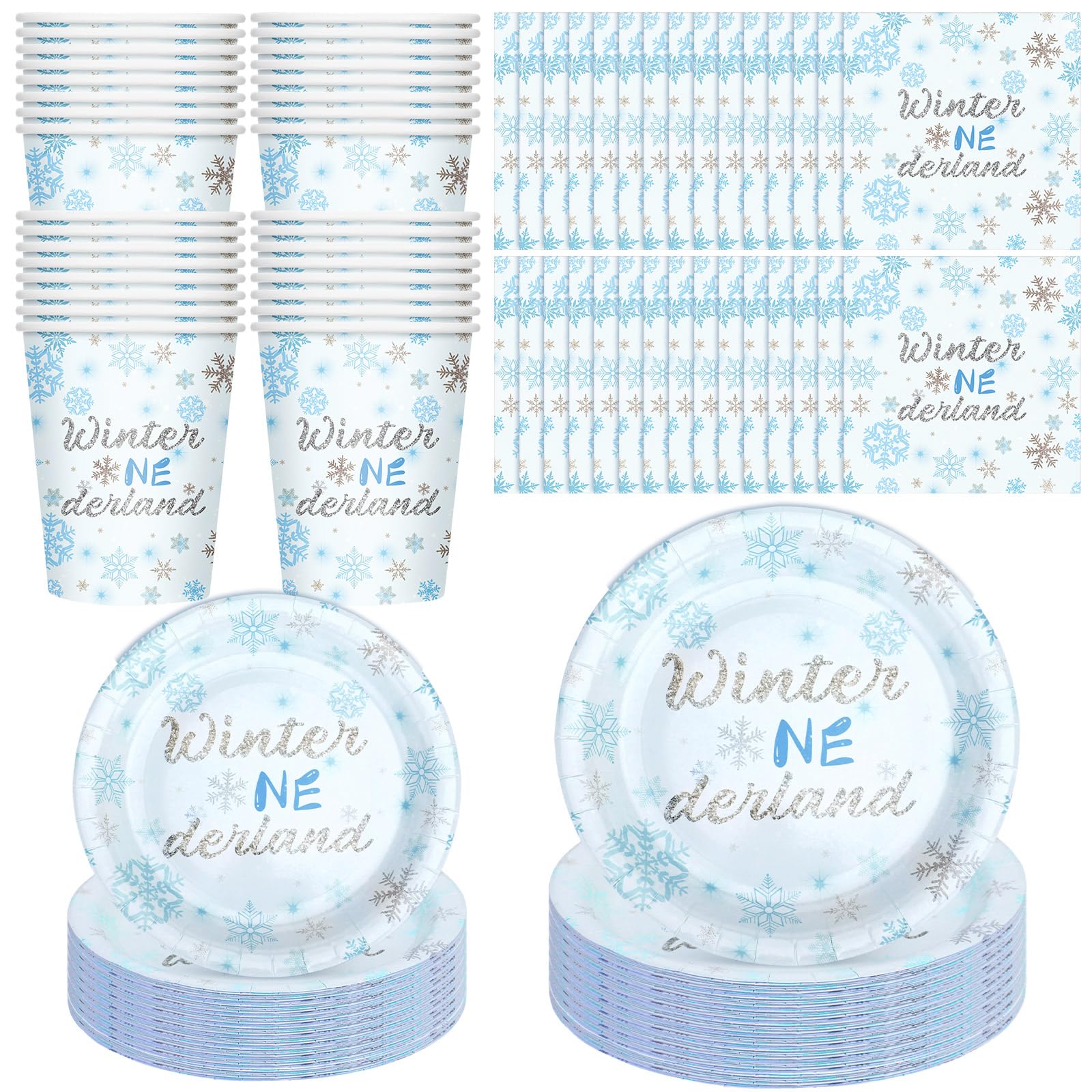 Assiettes de fête d'hiver Hushee pour un mariage ou une baby shower réussie