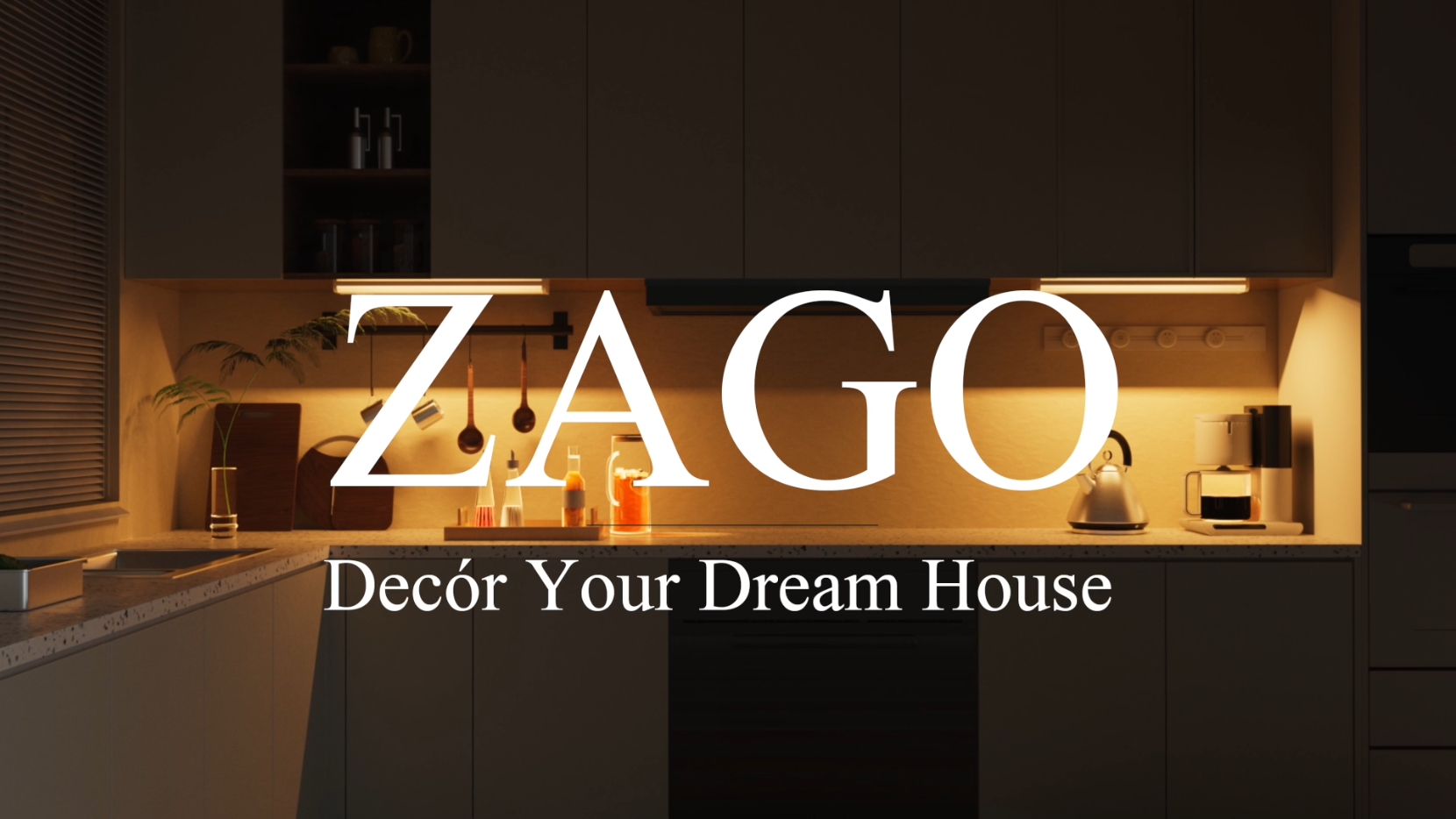 Image of ZAGO 12 Inch LED Hardwired Under Cabinet Lighting with Clamp Connector, 5CCT Switchable, Undercounter Led Lights for Kitchen, 120V, 6W, 430-510LM, ETL & Damp Rated, White, 4 Packs