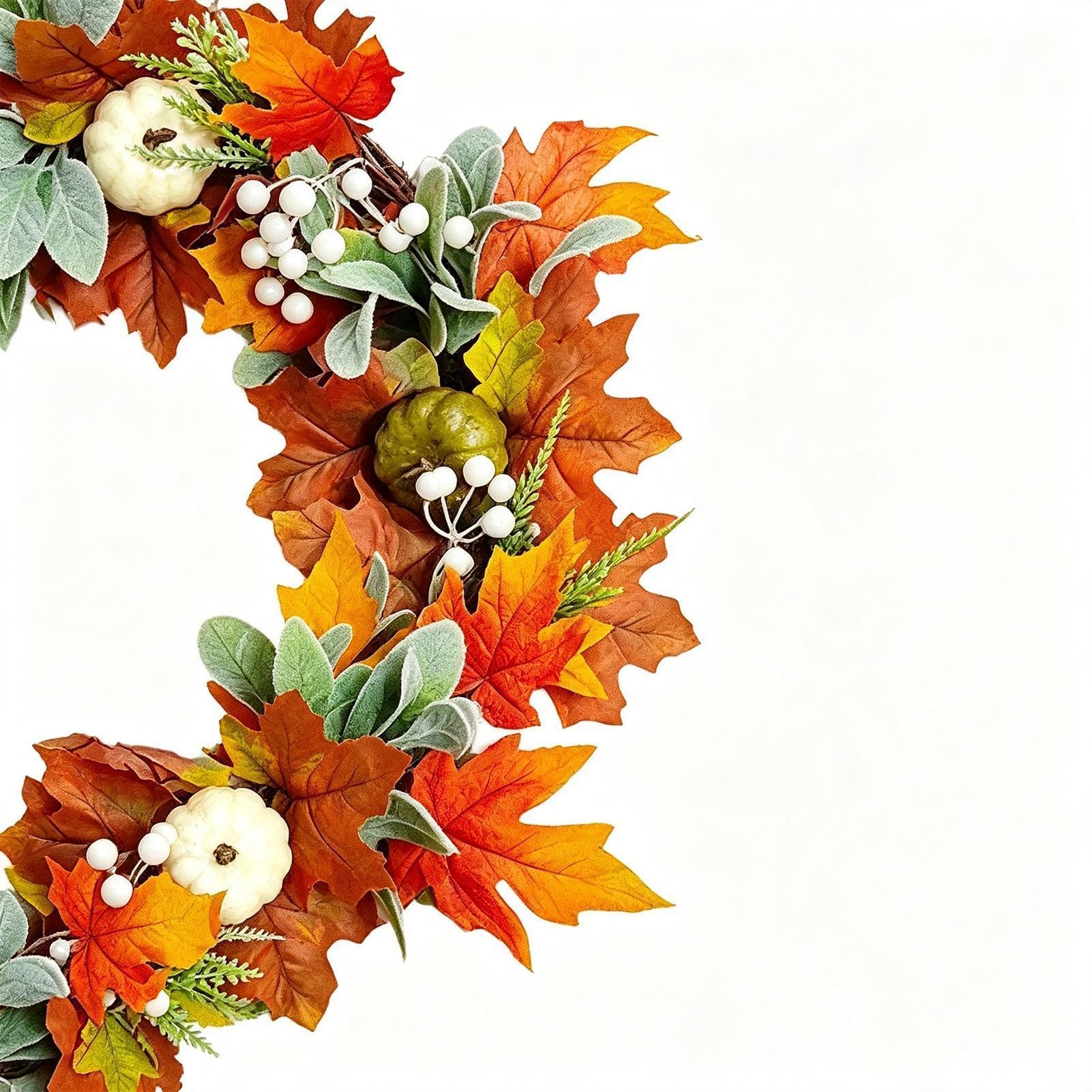Guirnalda De Otoño Bandera Halloween Artificial 1,5 m con Calabazas | Guirnalda Para Repisa Acción De Gracias para Hogar: Repisa de Chimenea, Escalera, Porche, Pared, Ventana,