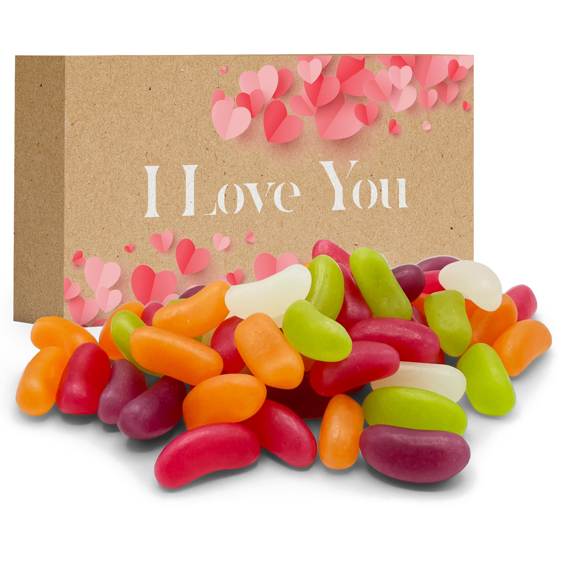 I Love You Heart Shape Jelly Bean Sweets In Kraft Box Gift For Wife Gifts For Girlfriend Thoughtful Birthday Wedding Gift For Wedding Anniversary Valentines Day