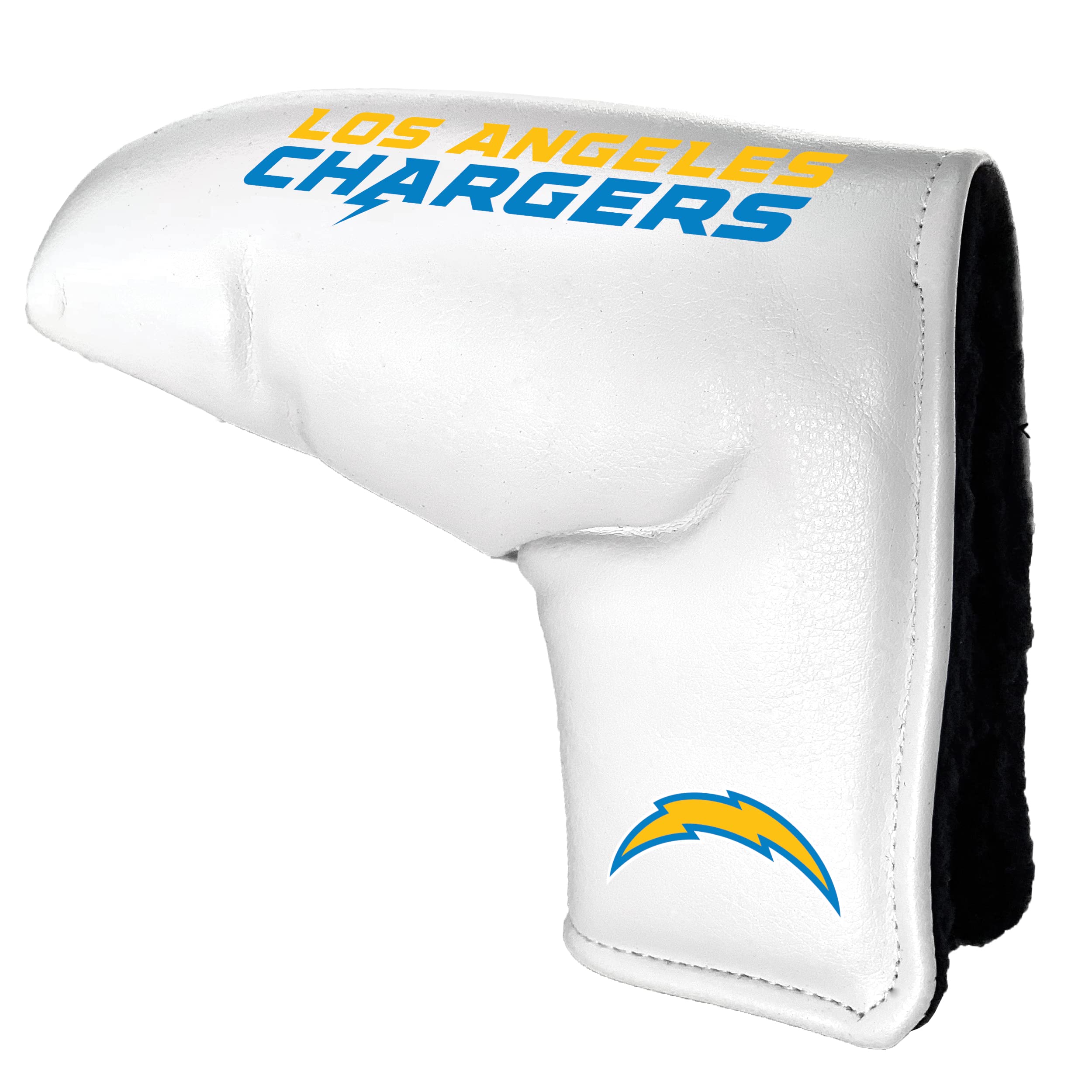Team Golf NFL Los Angeles Chargers Printed Team Golf NFL Tour Blade Putter Cover (White), Fits Most Blade Putters, Scotty Cameron, Taylormade, Odyssey, Titleist, Ping, Callaway — image 1
