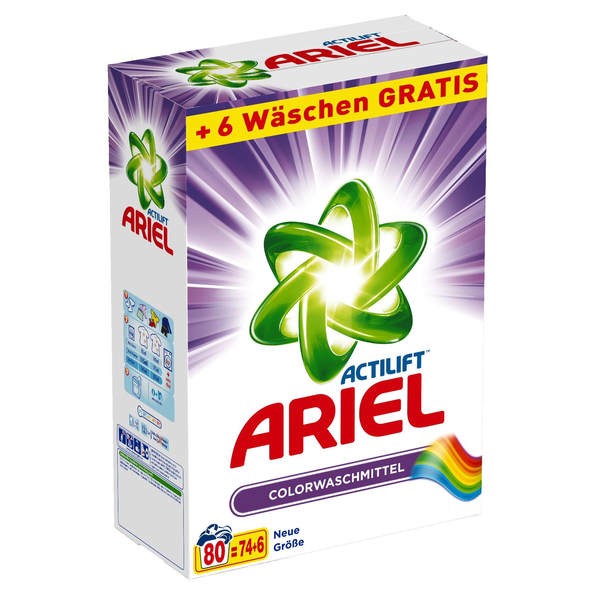 Ariel Proszek do prania Color 5,2 kg, 1 opakowanie (1 x 80 cykli prania)