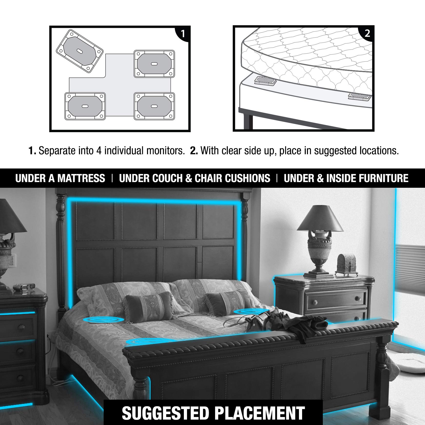 Buy Slider Bed Bug & Insect Monitor by Catchmaster Pack of 12 Traps, Ready to Use Indoors