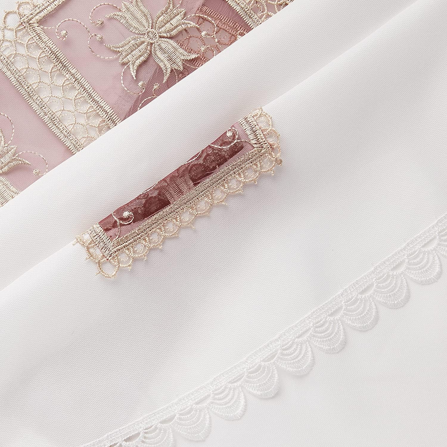 Violet Linen Emerald Roses Lace Pattern, Polyester Embroidered, Cutwork, Burgundy, 70 Inch Round, Seats 4 to 6 people, Tablecloths