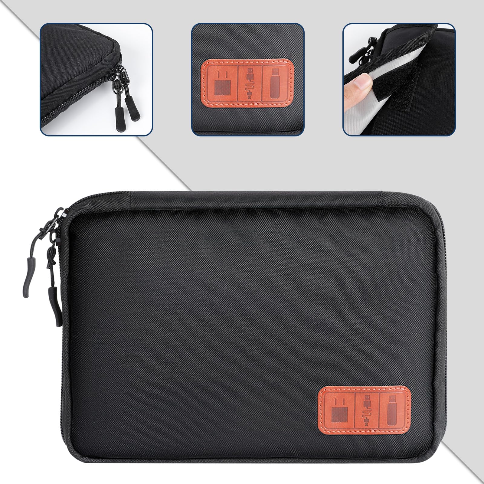 Cozary Sac de Rangement de Câbles, Organisateur d'Accessoires Électroniques pour Voyage