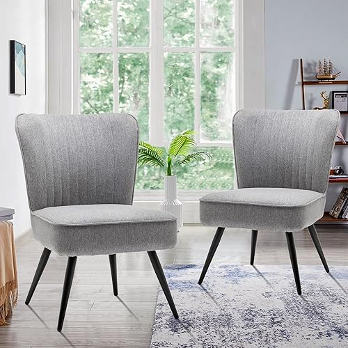 Miniatura 13 de Alunaune Moderno juego de 2 sillas decorativas azules para sala de estar, juego de muebles tapizados para dormitorio, pantuflas, silla de recepción,