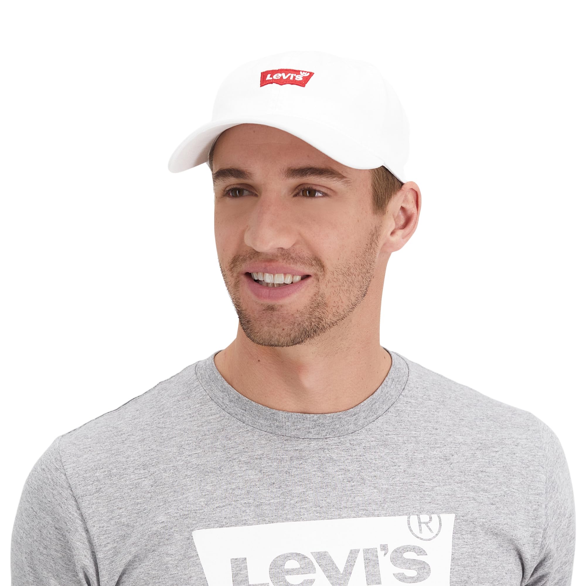 Gorra de béisbol clásica para hombre con logotipo, Blanco 6