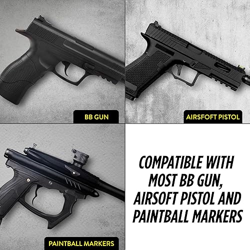 Miniatura 5 de Guard Dog Security Cartuchos de CO2 de 8 g  12 g, sin rosca, cartuchos de CO2 para pistola BB, pistola BB de CO2, pistola de aire comprimido CO2, y