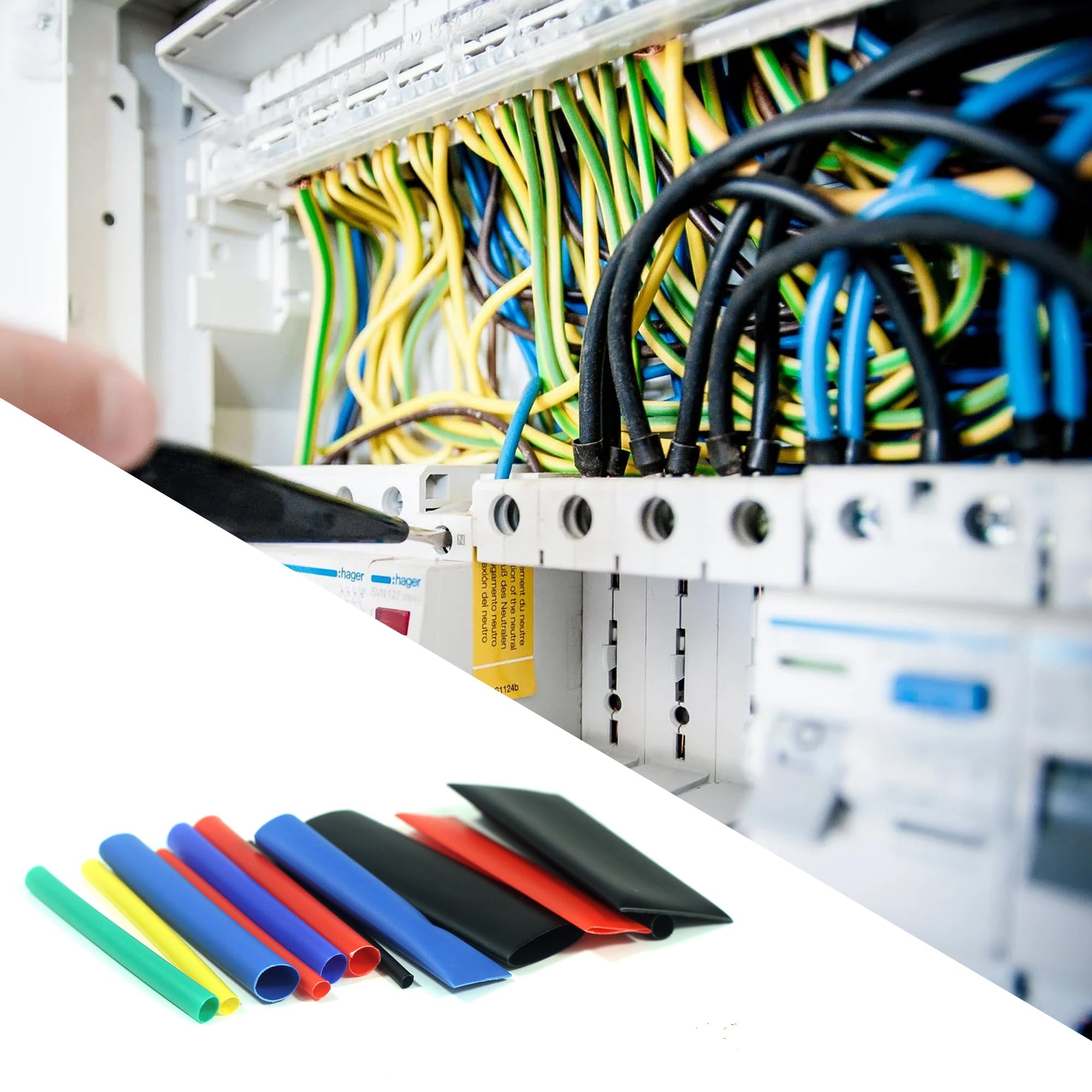 Tubo Termoretraibile Rosso 2:1, 9,5 – 4,8 Mm, 6,5 Metri, Dispenser - Foto 4