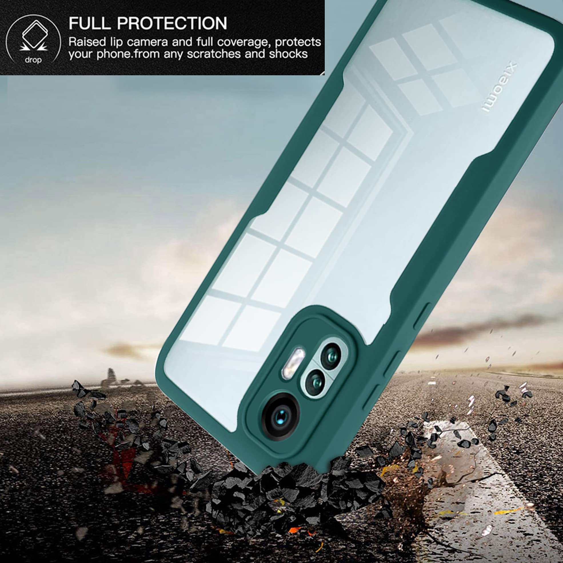GOKEN Cover Per Oppo A76/A36/Realme 9i - Custodia 360° Con Pellicola Integrata, Paraurti In TPU E Retro Rigido, Viola