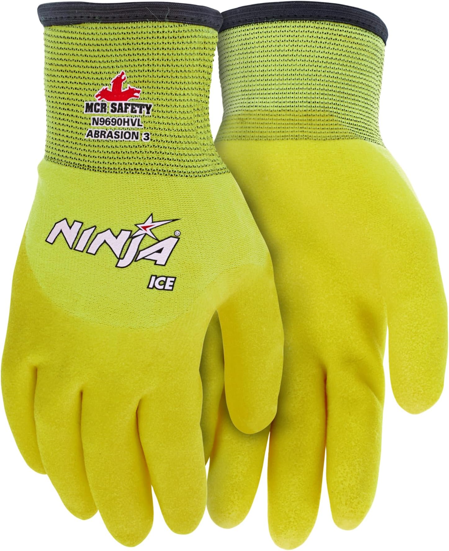 Gloves N9690HV Ninja Ice Hi-Visibility 15 Gauge Nylon Insulated Cold Weather Gloves