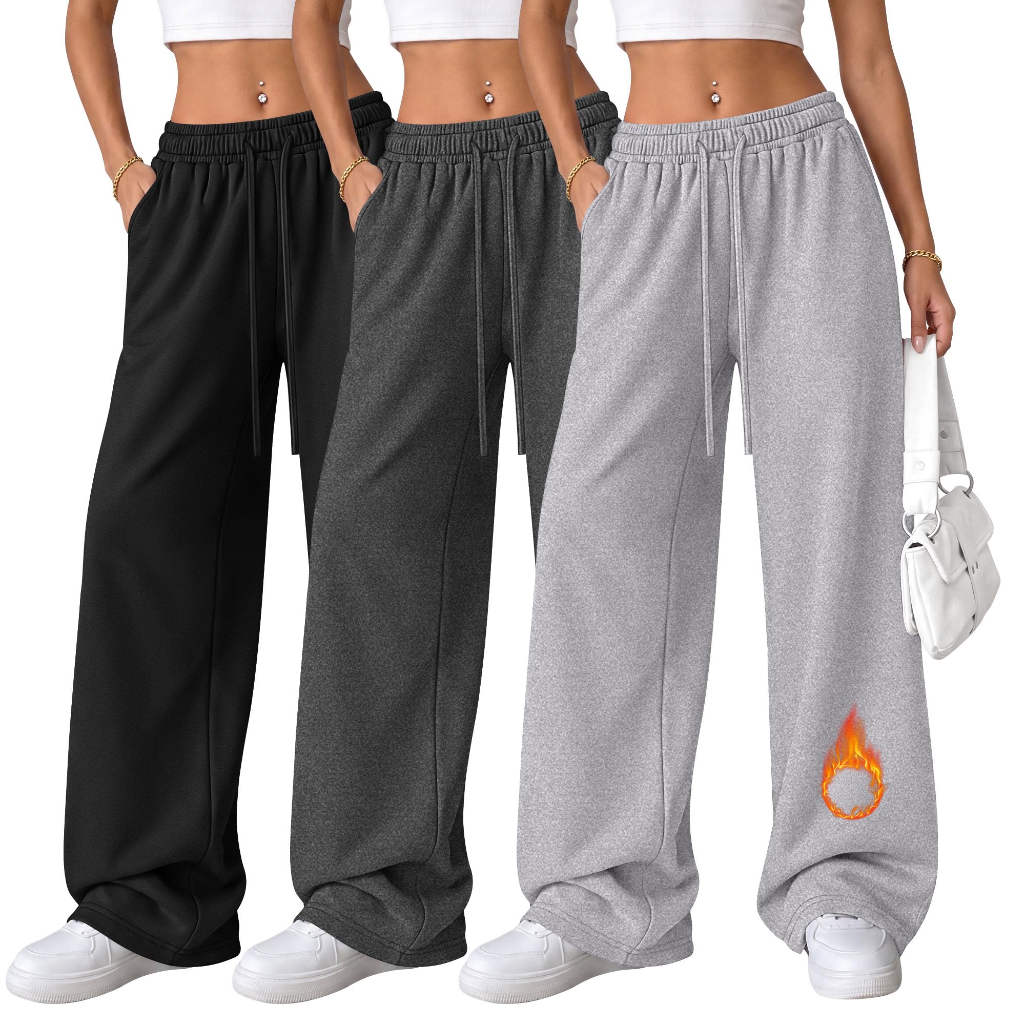 Oakgarden 3 Pack Womens Fleece L