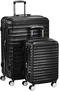 2 Piece Set (20", 28") With TSA Locks, Hardshell Suitcases With Four Multi-directional Wheels, Expandable For Up to 25% More Space, With Scratch-Resistant Surface, Black