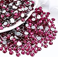 Vista 7 de 3000 PIEZAS SS16 de 4 mm de Resina Diamantes de Imitación de Parte Trasera Plana, Diamantes de Imitación de Esmeralda/Verde Oscuro para Uñas, Vasos