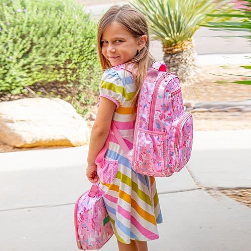 Miniatura 79 de mibasies Lonchera infantil para niñas pequeñas, bolsa de almuerzo aislada y reutilizable para la escuela, fresas surtidas, color rosa Surtido