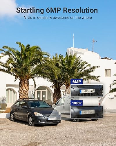 Miniatura 3 de ANNKE Cámara de seguridad FCD600 PoE para exteriores con doble lente 180 archivada de visión, cámara de vigilancia IP de 6MP compatible con visión