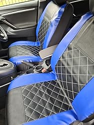 Full Set Of Furry Leopard Print Car Seat Covers - Fits Most Cars