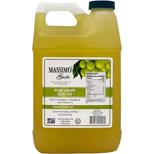 Massimo Gusto - Aceite de semilla de uva - 12 galón