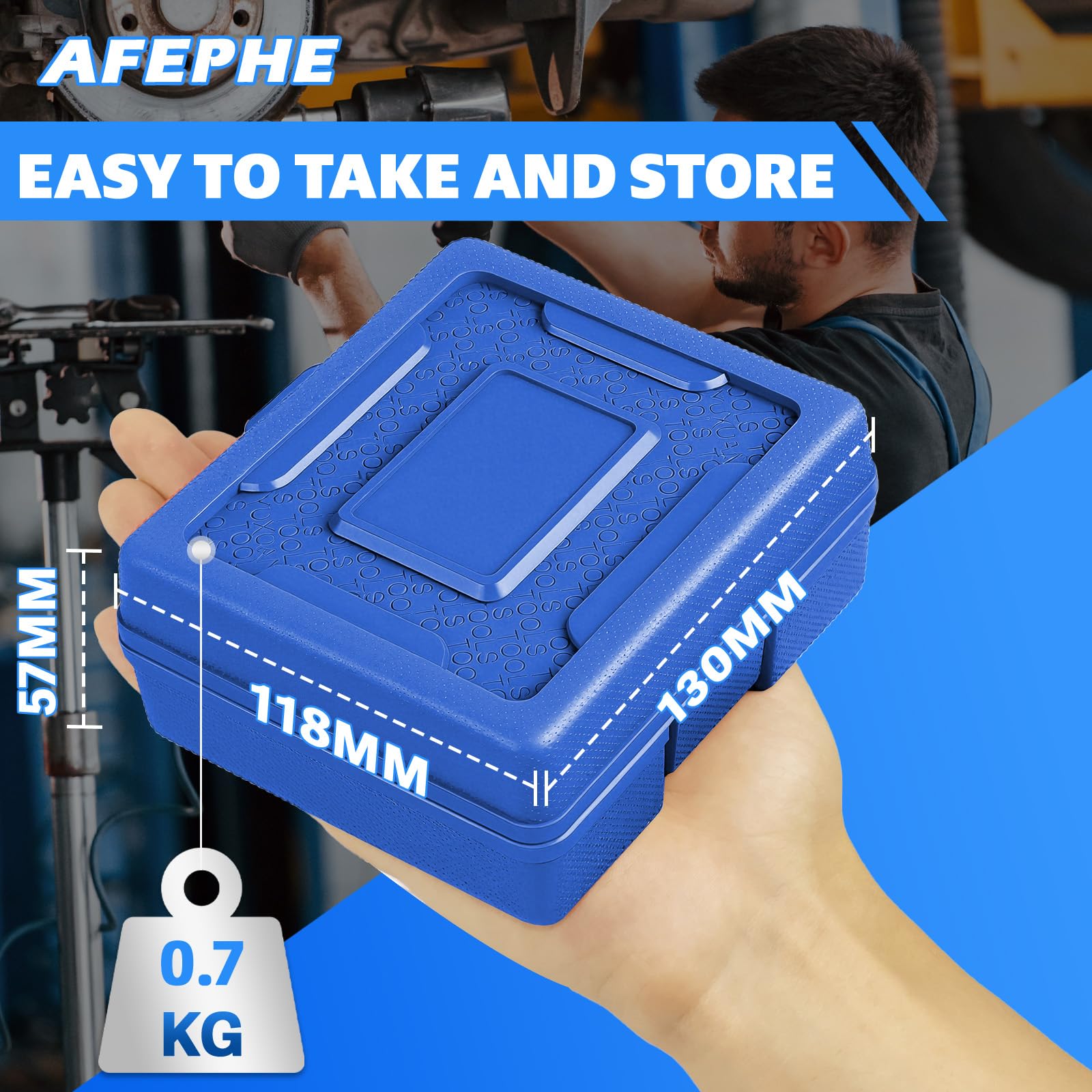 Juego de 14 Llaves Torx Exteriores 1/4" 3/8" 1/2", Set de Llaves Torx E4, E5, E6, E7, E8, E10, E11, E12, E14, E16, E18, E20, E22, E24 (Azul)