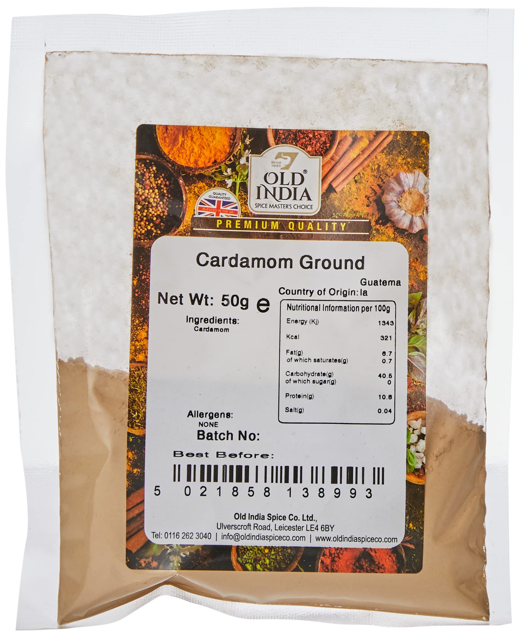 Old India Cardamom Ground 50g
