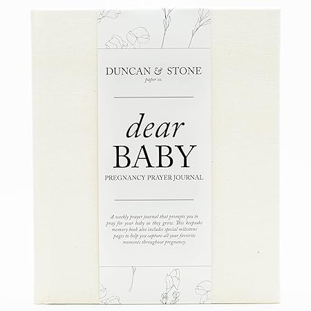Dear Baby: Pregnancy Prayer Journal ? Cream | Pregnancy Announcement & Baby Gift
