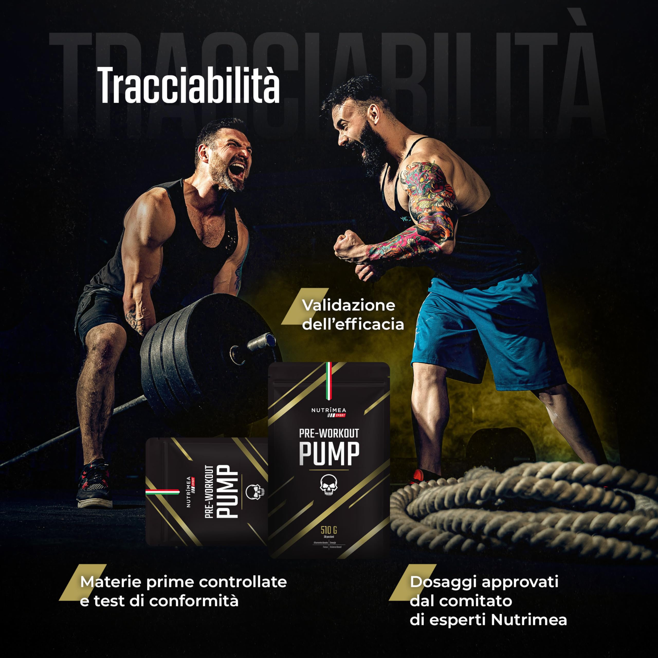 Pre Workout Potente | Integratore Pre-Allenamento Boost di Energia | AAKG, Beta Alanina, Caffeina, Citrullina, Taurina, Tirosina | Vitamine B3, B6, B12 | 510g | Gusto Frutti Rossi | Nutrimea