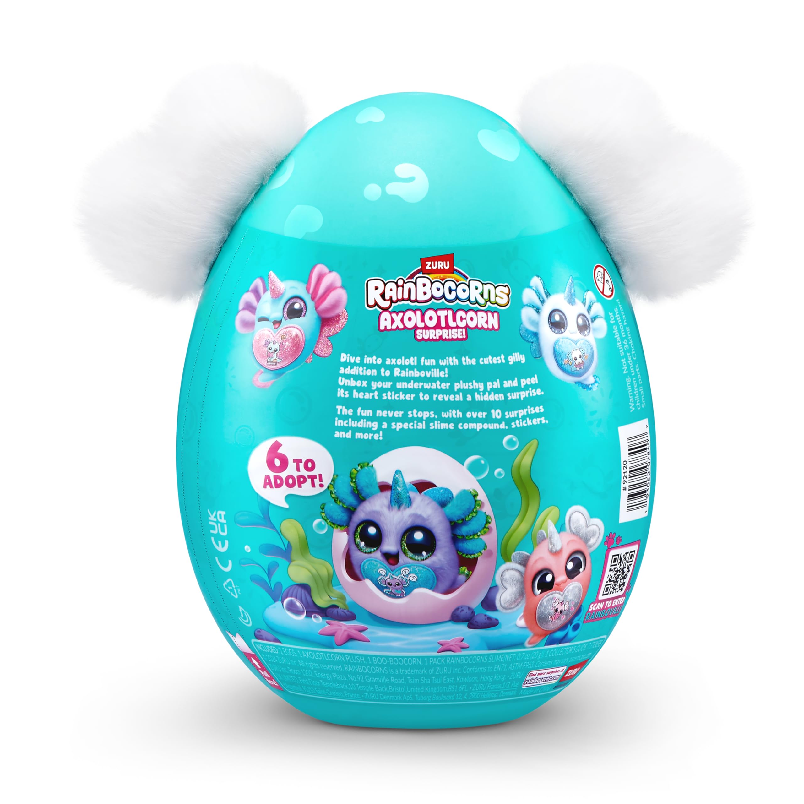 Rainbocorns Axolotlcorn Surprise de ZURU (Flowy), Peluche Coleccionable para niñas Mayores de 3 años — view 6