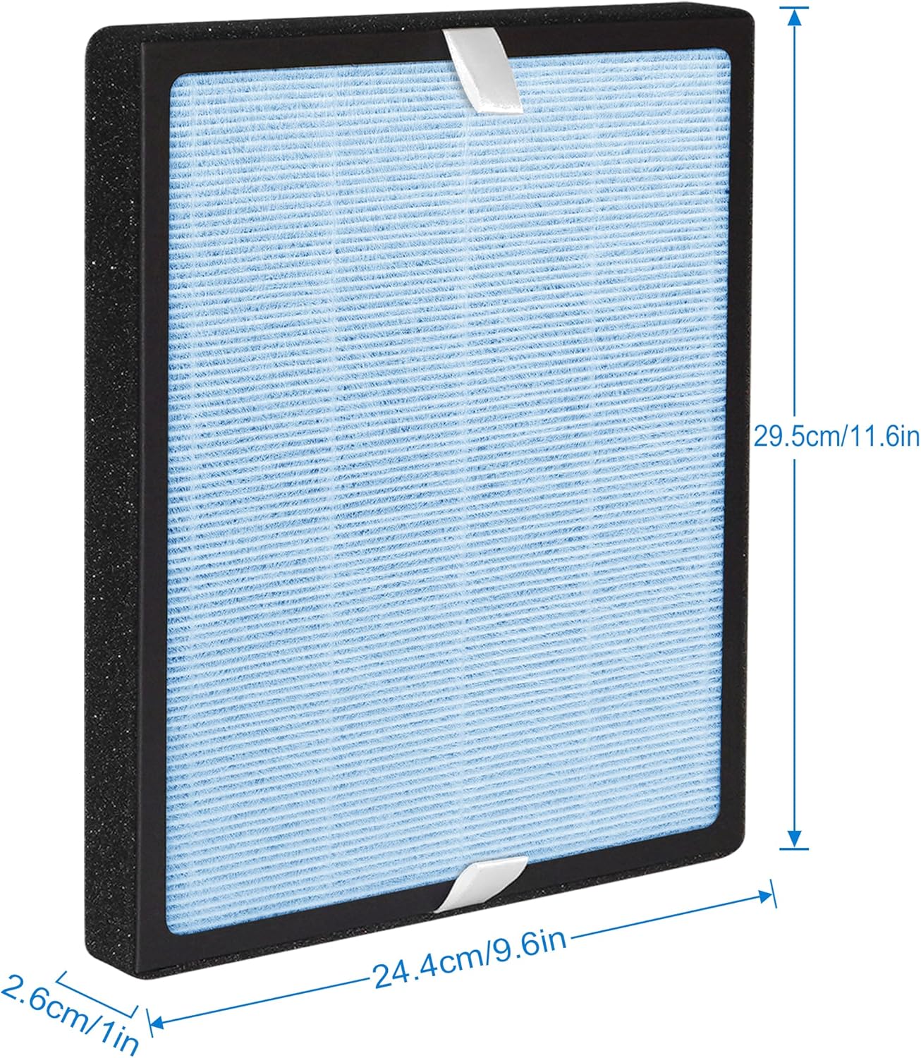 M11 Replacement Filter Compatible with HIMOX M11 Air Purifier, 2-in-1 H13 True HEPA 3-Stage Filtration Activated Carbon, 2 Pack - Image 7