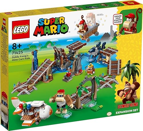 Miniatura 2 de Lego Set of 2 71425 Diddy Kongs Lorenritt Expansion Set & 30385 Super Mushroom Surprise