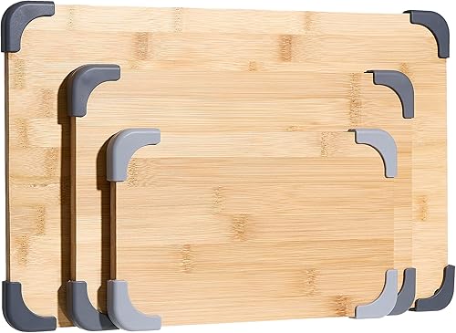 COOK WITH COLOR Juego de 3 tablas de cortar de plástico, juego de 3 tablas de cortar de cocina, grandes, medianas y pequeñas, esenciales de cocina