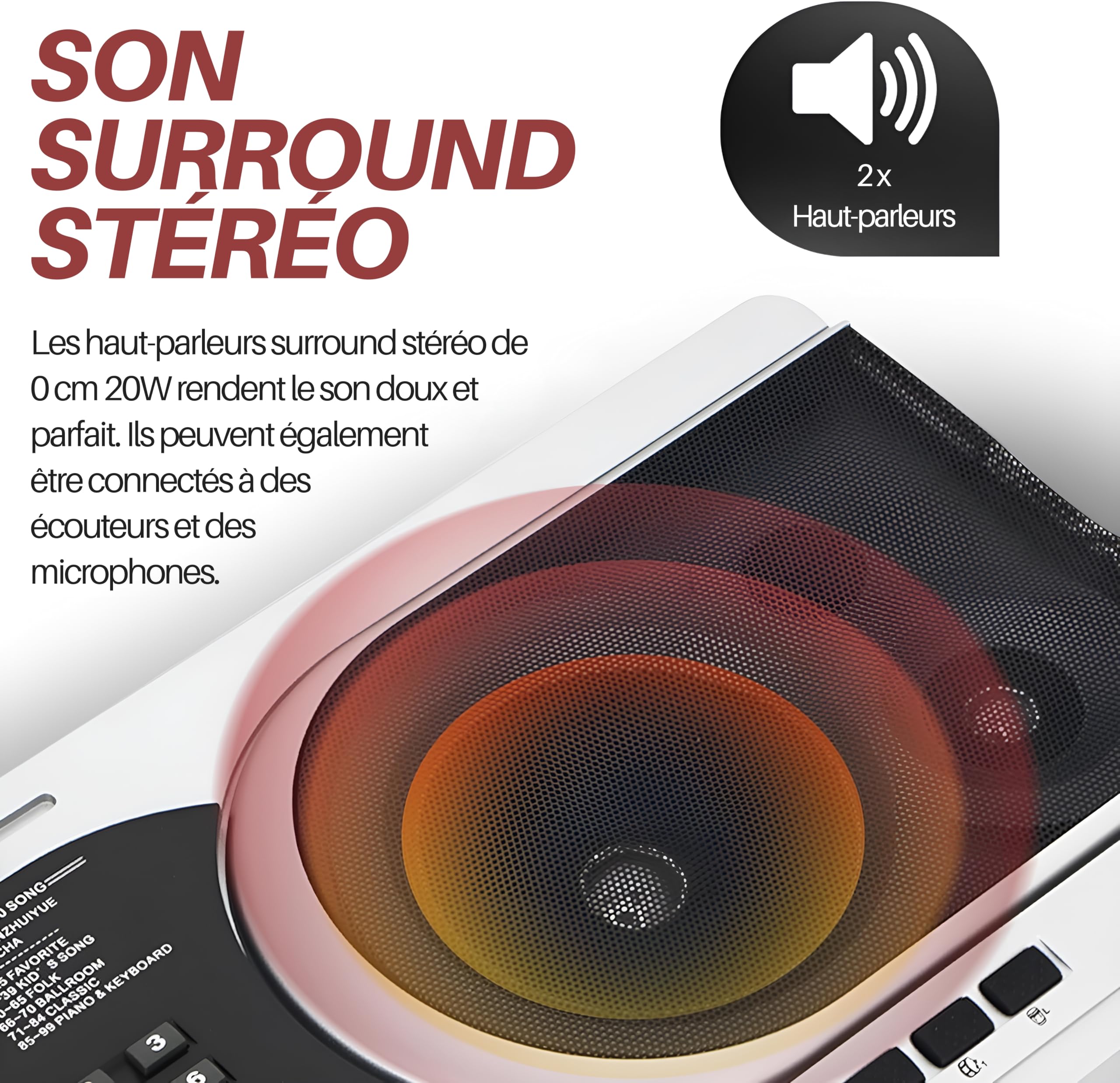 Pyle Piano - Piano Numérique Portable 61 Touches 2-en-1 pour Jouer et Chanter avec Pédale de Sustain- Casque-Housse Résistante aux Intempéries- Tabouret et Support de Clavier