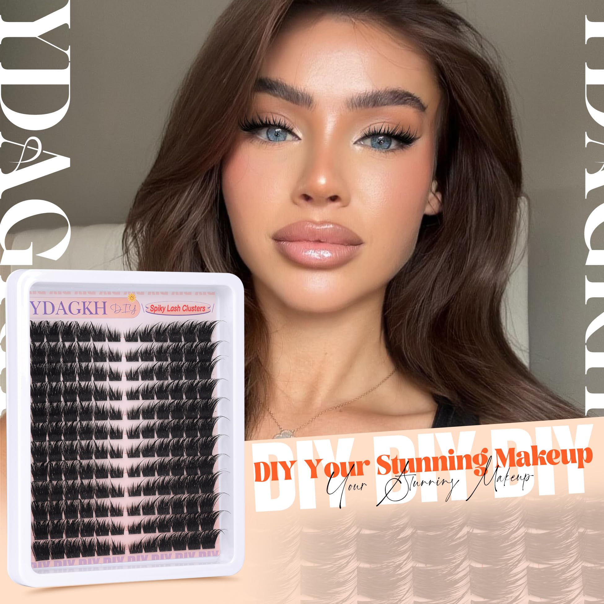 Fairy Lash Clusters kocie oko klaster przedłużanie rzęs naturalne klastry rzęs kolczasta manga wispy klaster rzęsy lis oko 8-20 mm DIY indywidualne przedłużanie rzęs 144 szt. od YDAGKH