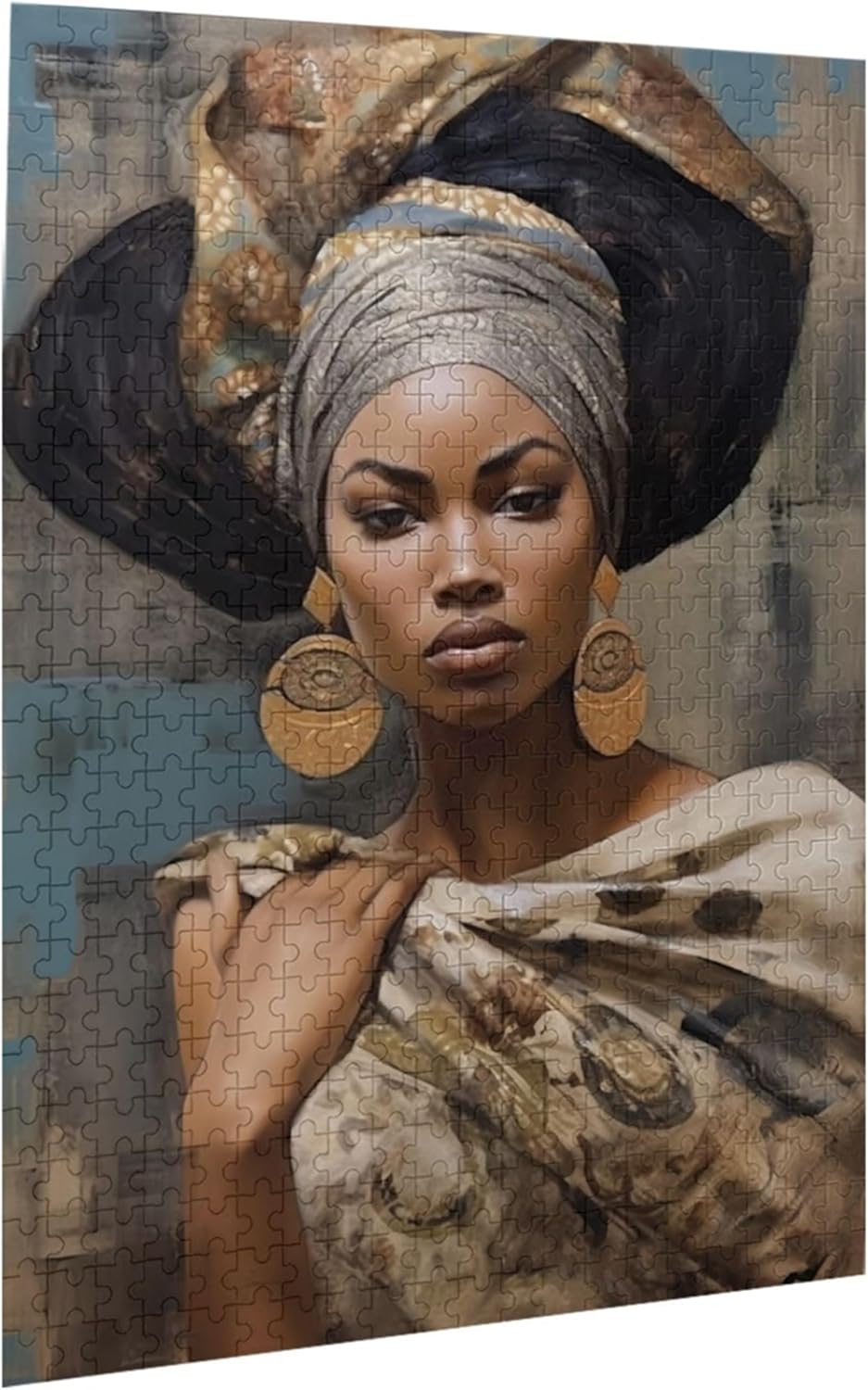 Puzzles for Adults 500 Pieces African Black Woman American Queen Formation Wooden Pictures Room Holidays Funny Wall Art Gift Jigsaw Puzzle