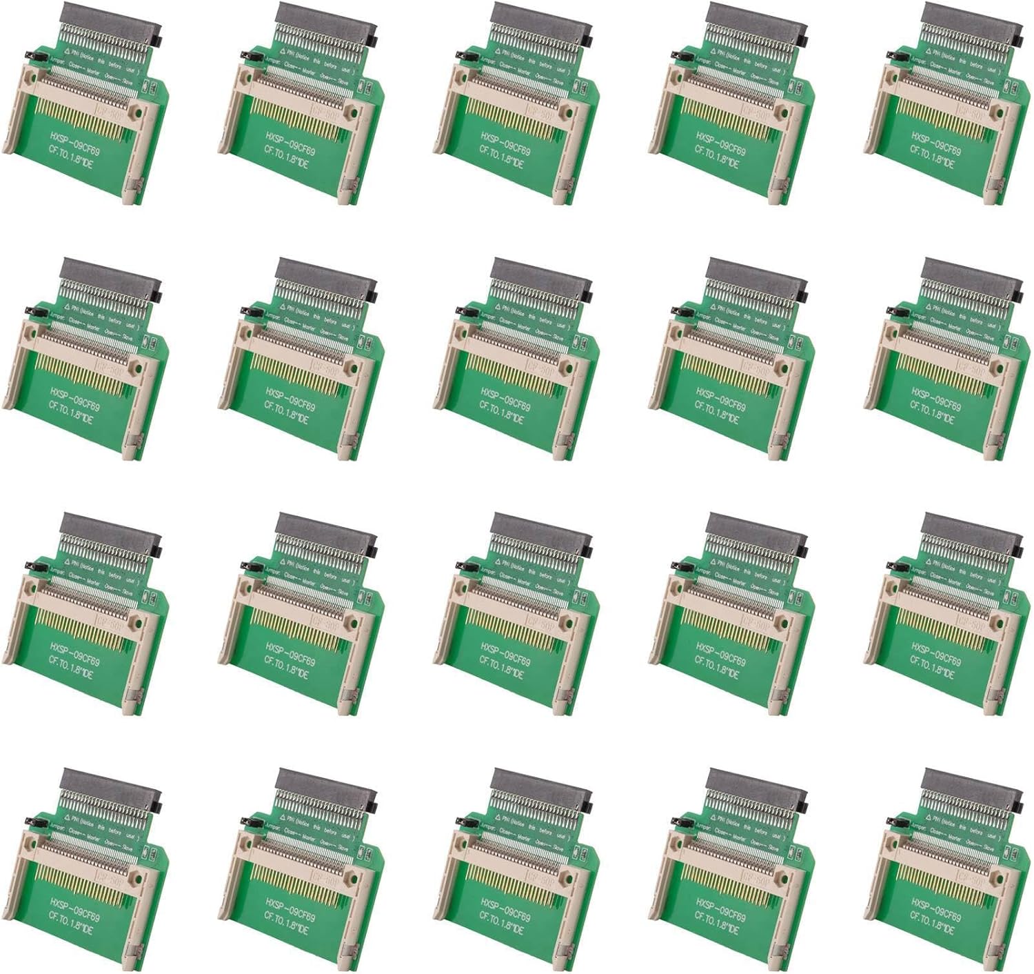 20X Merory Card Compact Flash to 50Pin 1.8 Inch IDE Hard Drive Ssd Adapter